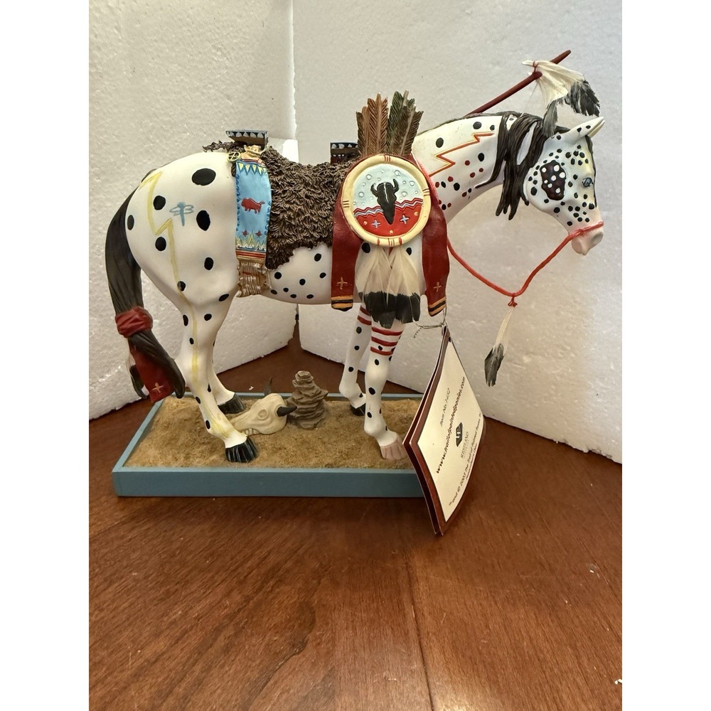 Trail of Painted Ponies "War Pony" Retired. NIB With Story Tag
